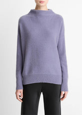 Plush Cashmere Funnel-Neck Sweater in Turtleneck - MAUVE IRIS | VINCE Women
