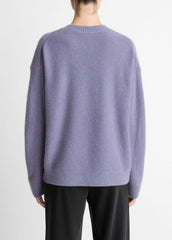 Plush Cashmere Crew Neck Sweater in Crew Neck - MAUVE IRIS | VINCE Women