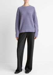 Plush Cashmere Crew Neck Sweater in Crew Neck - MAUVE IRIS | VINCE Women