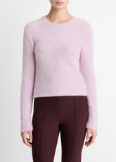 Eyelash Crew Neck Sweater in Crew Neck - IRIS QUARTZ | VINCE Women