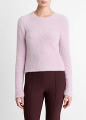 Eyelash Crew Neck Sweater in Crew Neck - IRIS QUARTZ | VINCE Women