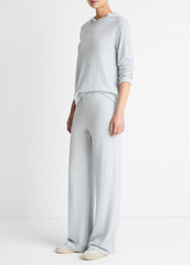 Cozy Wide-Leg Pant in Wide Leg - HEATHER PALE GREY | VINCE Women