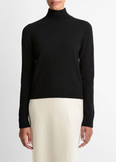 Cashmere Turtleneck Sweater in Turtleneck - BLACK | VINCE Women