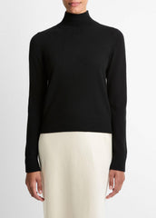 Cashmere Turtleneck Sweater in Turtleneck - BLACK | VINCE Women