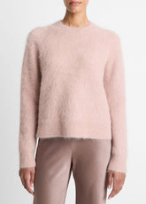 Brushed Alpaca-Blend Crew Neck Sweater in Crew Neck - BEET ROOT | VINCE Women