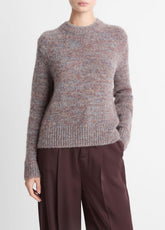 Marled Crew Neck Sweater in Crew Neck - COGNAC COMBO | VINCE Women
