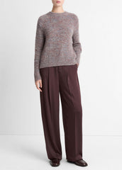 Marled Crew Neck Sweater in Crew Neck - COGNAC COMBO | VINCE Women