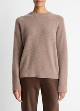 Plush Cashmere Crew Neck Sweater in Crew Neck - HEATHER DOE | VINCE Women