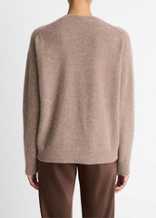 Plush Cashmere Crew Neck Sweater in Crew Neck - HEATHER DOE | VINCE Women
