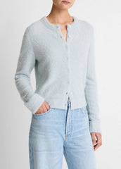 Metallic Eyelash Cardigan in Cardigans - GLACIER | VINCE Women