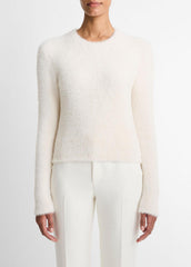 Eyelash Crew Neck Sweater in Crew Neck - CHIFFON | VINCE Women