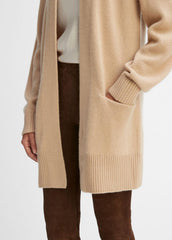 Cashmere Open-Front Cardigan in Cardigans - CAMEL | VINCE Women