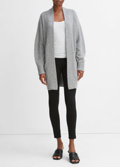 Cashmere Open-Front Cardigan in Cardigans - MEDIUM HEATHER GREY | VINCE Women