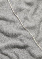 Tipped Jersey-Knit Cashmere Cape in Sweaters - MEDIUM GREY/OFF WHITE | VINCE Women