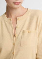Wool & Cashmere-Blend Pocket Cardigan in Cardigans - CHAMOMILE | VINCE Women