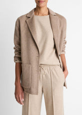 Double-Face Wool & Cashmere-Blend Blazer in Blazers - HEATHER DOE | VINCE Women