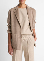 Double-Face Wool & Cashmere-Blend Blazer in Blazers - HEATHER DOE | VINCE Women