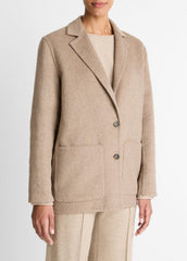 Double-Face Wool & Cashmere-Blend Blazer in Blazers - HEATHER DOE | VINCE Women