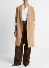 Classic Wool-Blend Straight Coat in Coats - CAMELLO | VINCE Women