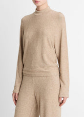 Cozy Dolman-Sleeve Mock-Neck Top in Long Sleeve - HEATHER BRUNA | VINCE Women