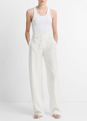 Ribbed Scoop-Neck Tank in Tank Tops - OPTIC WHITE | VINCE Women