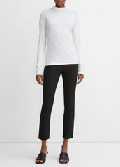 Essential Long Sleeve Turtleneck in Long Sleeve - OPTIC WHITE | VINCE Women