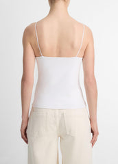 Pima Cotton Camisole in Tank Tops - OPTIC WHITE | VINCE Women