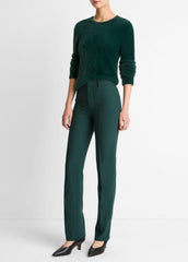 Cotton-Blend Slim Cigarette Pant in Trousers - JUNIPER | VINCE Women