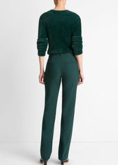 Cotton-Blend Slim Cigarette Pant in Trousers - JUNIPER | VINCE Women