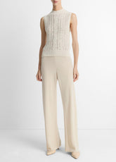 Colette High-Rise Crepe Bias Pant in Trousers - SHELL | VINCE Women