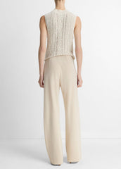 Colette High-Rise Crepe Bias Pant in Trousers - SHELL | VINCE Women