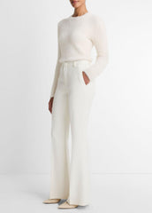 Sculptural Flare Trouser in Trousers - OFF WHITE | VINCE Women