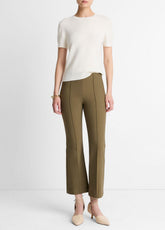 Niki Mid-Rise Pintuck Crop Flare Pant in Trousers - CYPRESS | VINCE Women