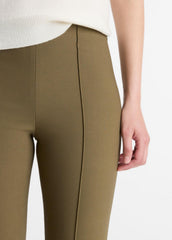 Niki Mid-Rise Pintuck Crop Flare Pant in Trousers - CYPRESS | VINCE Women