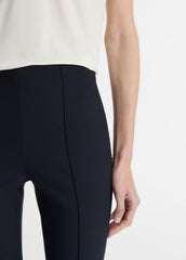 Niki Mid-Rise Pintuck Crop Flare Pant in Pants - COASTAL BLUE | VINCE Women