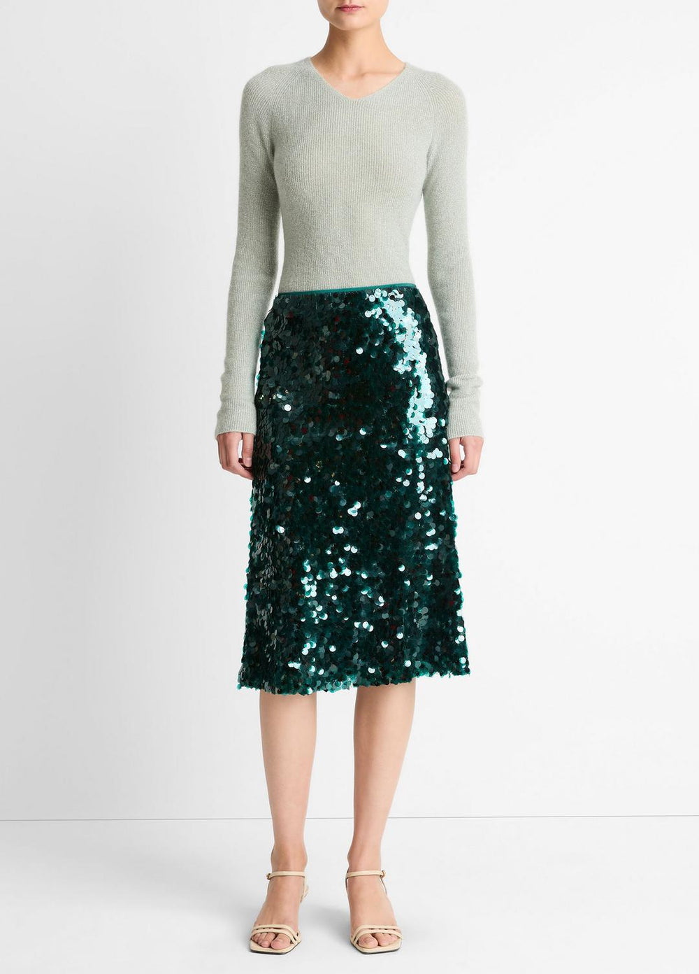 Paillette Bias Skirt in Skirts - JUNIPER | VINCE Women
