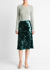 Paillette Bias Skirt in Skirts - JUNIPER | VINCE Women