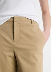 Italian Stretch-Cotton Chino Short in Shorts - DESERT | VINCE Women