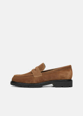 Siena Suede Lug-Sole Loafer in Loafers & Flats - ELM WOOD | VINCE Women