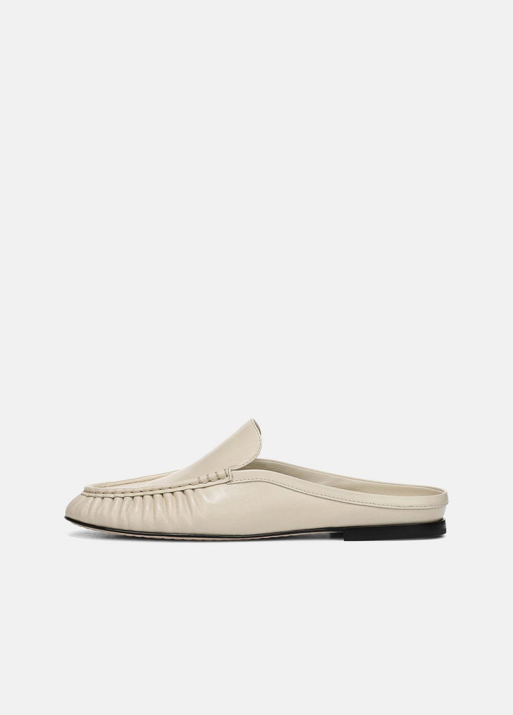 Tevin Leather Mule in Loafers & Flats - MOONLIGHT | VINCE Women