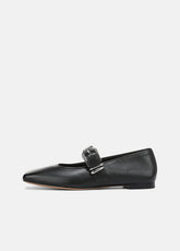 Daniela Leather Mary Jane Flat in Loafers & Flats - BLACK | VINCE Women