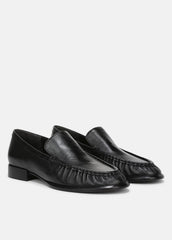 Nora Leather Loafer in Loafers & Flats - BLACK | VINCE Women