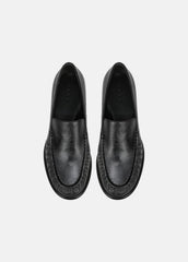 Nora Leather Loafer in Loafers & Flats - BLACK | VINCE Women