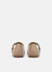 Daniela Leather Mary Jane Flat in Loafers & Flats - WARM ALMOND | VINCE Women