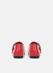 Daniela Leather Mary Jane Flat in Loafers & Flats - CRIMSON | VINCE Women