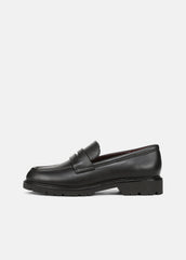 Siena Leather Lug-Sole Loafer in Loafers & Flats - BLACK | VINCE Women