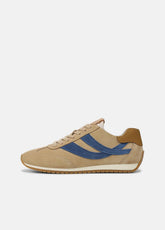 Oasis Suede & Leather Runner Sneaker in Sneakers - MOONLIGHT/BILLIARD GREEN | VINCE Women