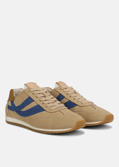 Oasis Suede & Leather Runner Sneaker in Sneakers - MOONLIGHT/BILLIARD GREEN | VINCE Women