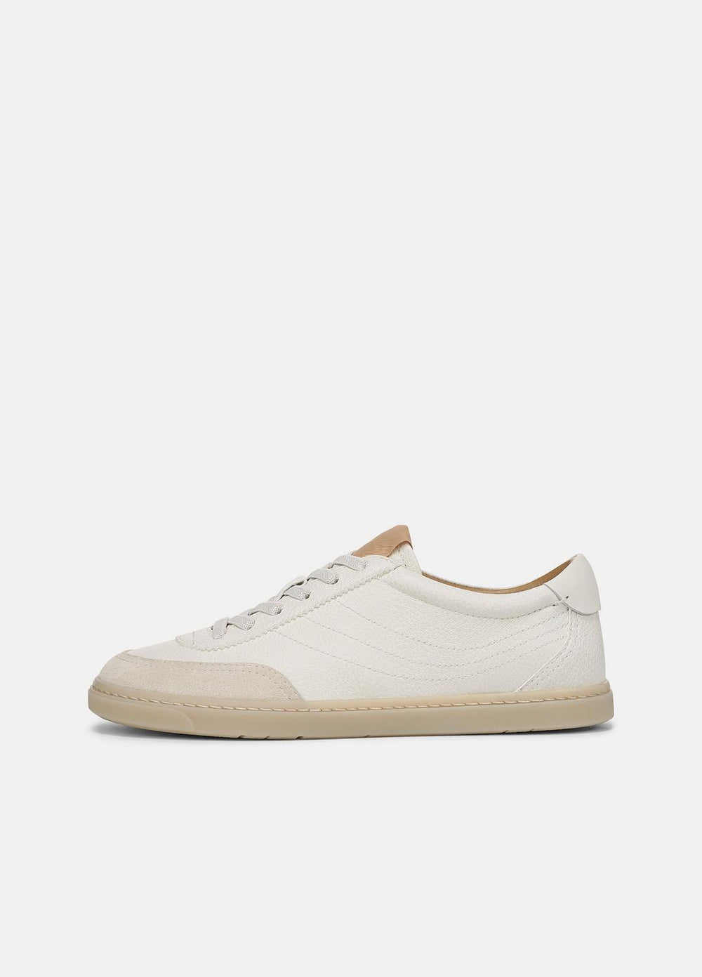 Palm Leather & Suede Sneaker in Sneakers - MILK/MOONLIGHT | VINCE Women