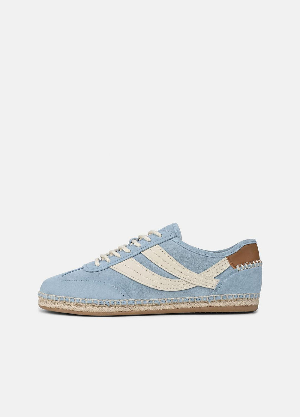Oasis Suede & Leather Espadrille Sneaker in Sneakers - GLACIAL BLUE/FLAX | VINCE Women